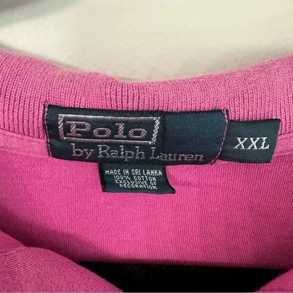 Polo by Ralph Lauren Men's Short Sleeve Purple Button Up Cotton Polo Sz XXL GUC
